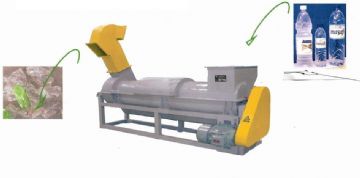 Pet Bottle Label Removing Machine